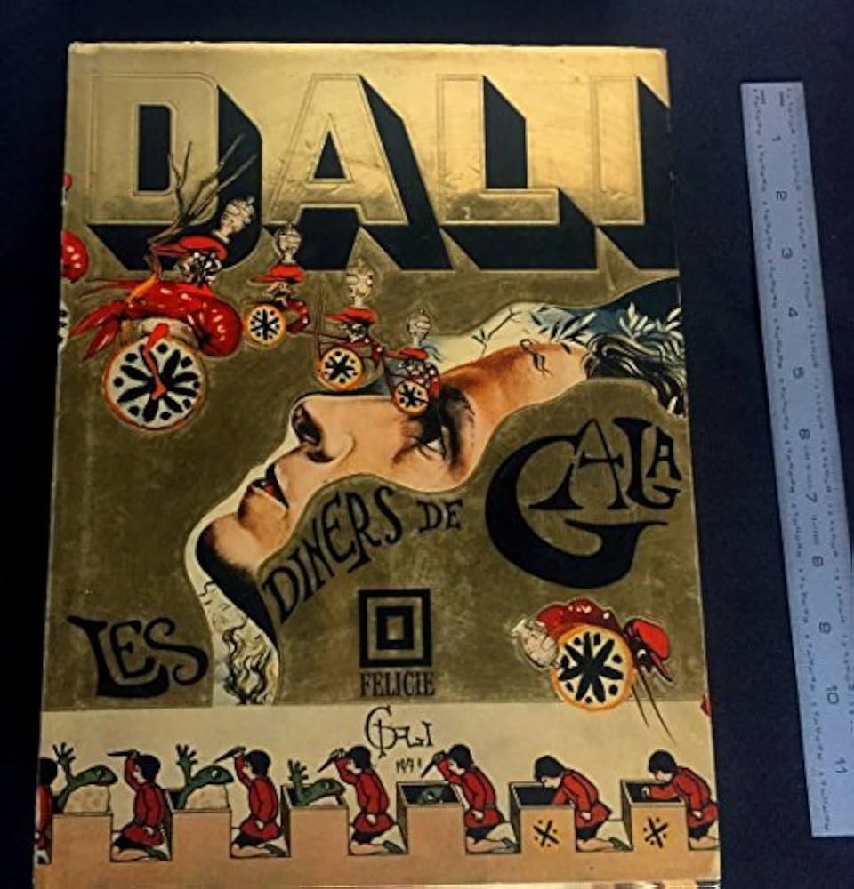 アート・デザイン・音楽 DALI LES DINERS DE GALA Salvador Dali Les Diners De Gala AUTHENTIC Art HAND SIGNED